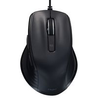 ナカバヤシ 有線静音 5ボタン BlueLEDマウス ブラック MUS-UKF227BK 1個