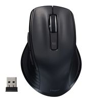 ナカバヤシ 無線静音 5ボタン BlueLEDマウス ブラック MUS-RKF226BK 1個