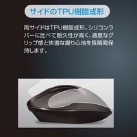 ナカバヤシ 高速スクロール 無線静音 5ボタン BlueLEDマウス Nブラック MUS-RKF164NBK 1個