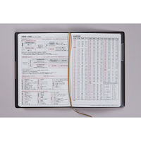 高橋書店 【2025年版】フェルテ2 B6 片側1週間+ノート 月曜始まり 黒 232 1冊（直送品）