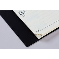 高橋書店 【2025年版】リングダイアリースリム A5変型 見開き1週間 月曜始まり 黒 93 1冊（直送品）