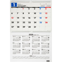高橋書店 【2025年版】エコカレンダー壁掛 B4×2面 2カ月一覧 月曜始まり E76 1冊（直送品）