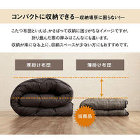 イケヒコ・コーポレーション 省スペース こたつ布団 チェック柄『バラン』 1181580131721 1枚（直送品）