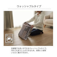 イケヒコ・コーポレーション リーチェ 洗える ラグ フランネル 1800×1800mm レッド 1272220242301 1枚（直送品）