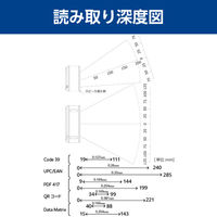 卓上型有線スキャナ 2次元コード XF1M11AMD M-11 オプトエレクトロニクス 1個（直送品）