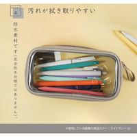 セキセイ ラポルタ ペンポーチ ライトグレー LA-6360-61 1個（直送品）