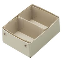 リヒトラブ Roomy 仕切りケース 小物収納 整理トレー 仕分け 組立式 A6 1/2 グレー A797-27 1セット(1組×5)