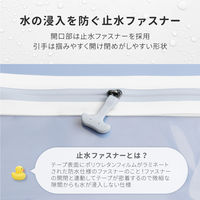 オウルテック IPX8取得 防水サコッシュ アクア×ライトグレー OWL-WPBAG09-AQLG 1個