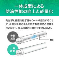 エコリカ 直管形LED 20形 昼白色 5000K 1000lm Ra83 工事不要 ECL-LG20YN 1本