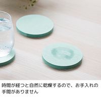 エヌ・エレファント ＆NE ラバストーンコースター マル グリーン 1個