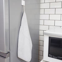 RAKUSOJI ふきんとしても使える たっぷり吸水マット ふんわり極厚 マイクロファイバー 約30×40cm 洗濯可 グレー 1個 東和産業