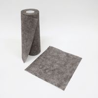 RAKUSOJI シートたわし ロール30カット 洗って繰り返し使える 水アカ・油汚れに 研磨剤不使用 グレー 1個 東和産業