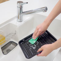 キッチンスポンジ 毎日とりかえクリーナー 重曹+泡タイプ 油汚れに 使い捨て グリーン 1セット（1パック（30個入）×5）東和産業