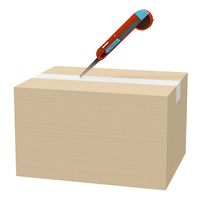 ナカバヤシ メジャーが付いたギザノコ刃カッター レッドブルー MGC-101RB 1セット(1本×5)