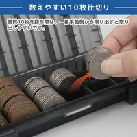 カール事務器 コインケース・スリム CX-002-D 1個 小銭ケース 小銭仕分けケース 収納 硬貨ケース