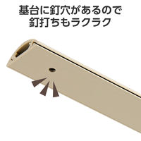 エレコム 配線カバー 床用 モール ( 長さ1m × 幅30mm ) R形状 ベージュ LD-GA1207M 1個（直送品）