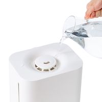 YAMAZEN 上部給水 加湿器 スチーム式 湿度センサー 4.0L 500ml 8.5-14畳 KSF-GB401（W） 1個