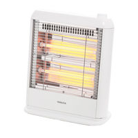 YAMAZEN 電気ストーブ 2段階切替 DS-E082(W) 1個