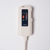 YAMAZEN 洗える 電気ひざ掛け毛布 120×60cm 表フランネル・裏プードルタッチ仕上げ ヒザカケYHK-48P(T) 1個