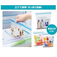 キチントさん 食品保存袋 マチ付き フリーザーバッグ S 電子レンジ解凍可 メモ欄付き 1セット（1箱（18枚入）×5）クレハ