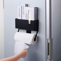 レック ラップ&ペーパーホルダー(マグネット)黒 K00564 1個