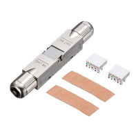 サンワサプライ  CAT6Aフィールド中継アダプタ ADT-EX-6AFSTP（直送品）