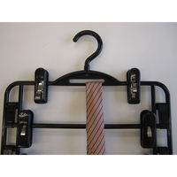 サワフジ スカートハンガー 4段 ブラック●1セット(1個×5) 4970161031778 1セット(1個×5)（直送品）