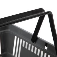 ショッピングバスケット ブラック 1セット（1個×4） LAKOLE/ラコレ