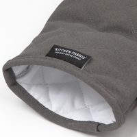 帆布耐熱ミトン ブラック 1セット（1個×2） LAKOLE/ラコレ