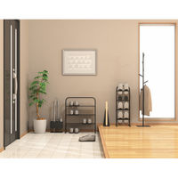 【軒先渡し】COLLEND（コレンド）コートスタンドポールハンガー幅300×奥行300×高さ1672mmブラックAS-CS-BK1台オリ  オリジナル（直送品）