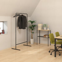 【軒先渡し】COLLEND（コレンド）ハンガーラックコートハンガー幅894×奥行506×高さ1670mmブラックAS-HR-BK1台オリ  オリジナル（直送品）