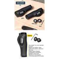 GORIX GX-VH12 クッション付きグリップ・黒茶 43509 1セット(2個入)（直送品）