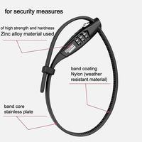 GORIX GR-COMBO ストラップ結束式ロック マットブラック 43586 1個（直送品）