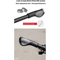 GORIX GX-D2 グリップ ブラックxグレー 43095 1セット(2個入)（直送品）