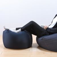 無印良品 体にフィットするソファ 小 セット 綿デニム ネイビー 幅45×奥行45×高さ33cm 良品計画