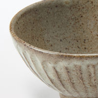 無印良品 信楽焼 飯碗 しのぎ 小 透明釉 約直径12cm 1セット（1個×5） 良品計画