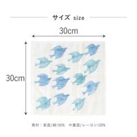 しあわせ重ねふきん 7枚重ね 蚊帳生地ふきん 台ふきん 食器拭き 30×30cm 青い鳥 日本製 1枚 藤栄
