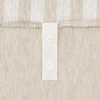 無印良品 綿天竺掛ふとんカバー SD 170×210cm用 杢ベージュボーダー 良品計画