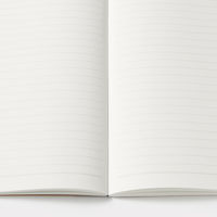 無印良品 植林木ペーパー裏うつりしにくいノート5冊組 B5・36枚 6mm横罫 背クロス5色 1セット（1個（5冊組）×12）