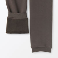 【レディース】無印良品 婦人 裏起毛 厚手 レギンス 婦人L スモーキーブラウン 良品計画