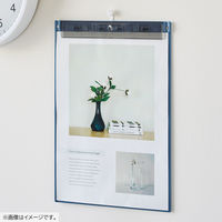 リヒトラブ Mutual 超薄型クリップボード<フック穴付> A4 テラコッタオレンジ A2067-4 1枚