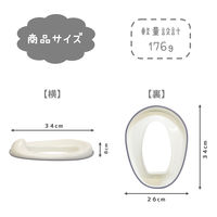 シンプル補助便座 グレー 1個 永和
