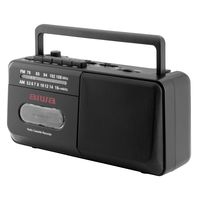 アイワマーケティングジャパン ラジオカセットプレーヤー ラジカセ 電池式 AM/FM(ワイドFM) GAA4-RCP0004(BK) 1台