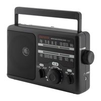 アイワマーケティングジャパン ポータブルホームラジオ 乾電池/電源コンセント式 AM/FM(ワイドFM対応) GAA4-PHR0001(BK) 1台