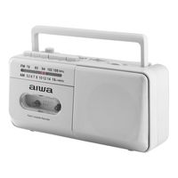 アイワマーケティングジャパン ラジオカセットプレーヤー ラジカセ 電池式 AM/FM(ワイドFM) GAA4-RCP0004(GR) 1台