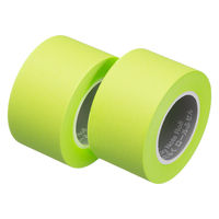 アスクル はたらく ロールふせん 25mm×10m巻 ビビッドグリーン 1セット(12巻:2巻入×6箱) ロール付箋 オリジナル