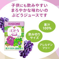 カゴメ 果汁100％ぶどうジュース 100ml 1セット（72本）【紙パック】 オリジナル