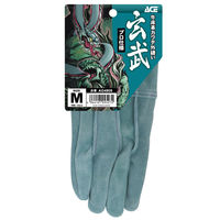 小野商事 牛床革手袋 外縫い オイル加工 玄武 Mサイズ AG4809 1双（直送品）