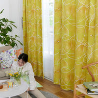 【軒先渡し】スミノエ DESIGN LIFE edi15 スミノエ カーテン ハミングビー イエロー 4549781322100 1枚（直送品）