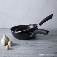 マイヤージャパン フライパン 28cm アルミ ガス火専用 ブラック FE2-P28 1個